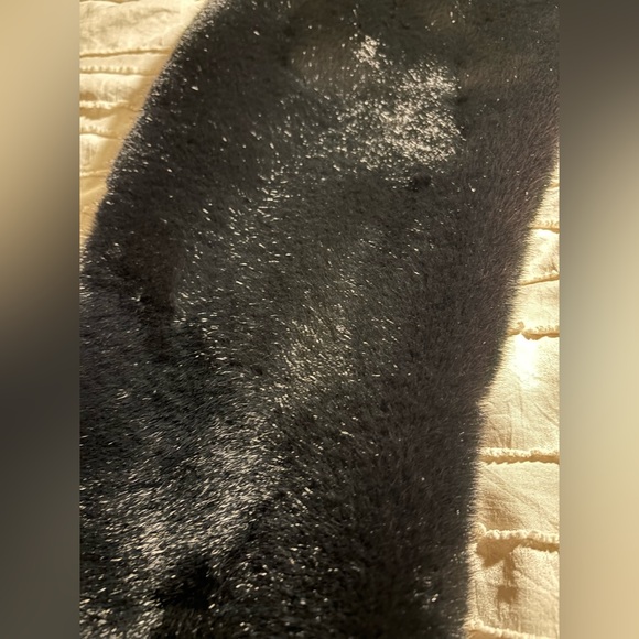 New Anne Klein plus size wool cashmere blend black coat. - Picture 7 of 8